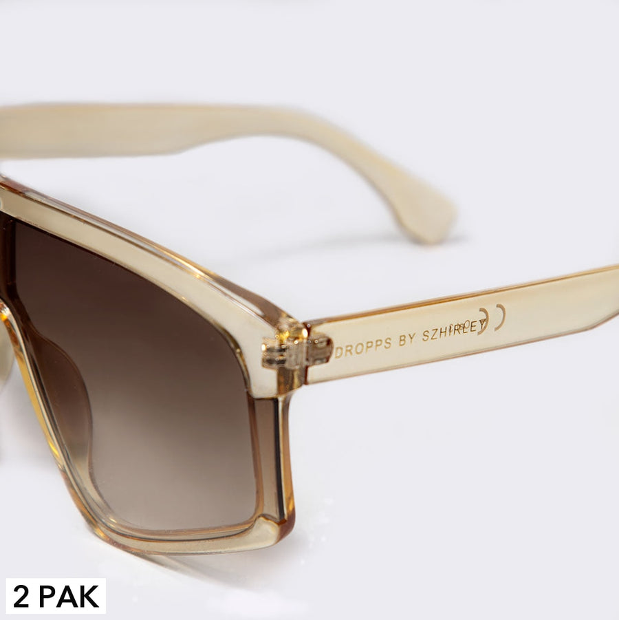 ThatHoney - Honningfarvet / karamel farvet solbrille 2 pak - Køb 2 solbriller - SPAR 99 KR !. Designet af Szhirley. Dansk design. Eksklusive solbriller