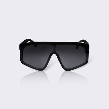 #Smokey - solbriller mat sort stel og sorte brilleglas. Designet af Szhirley