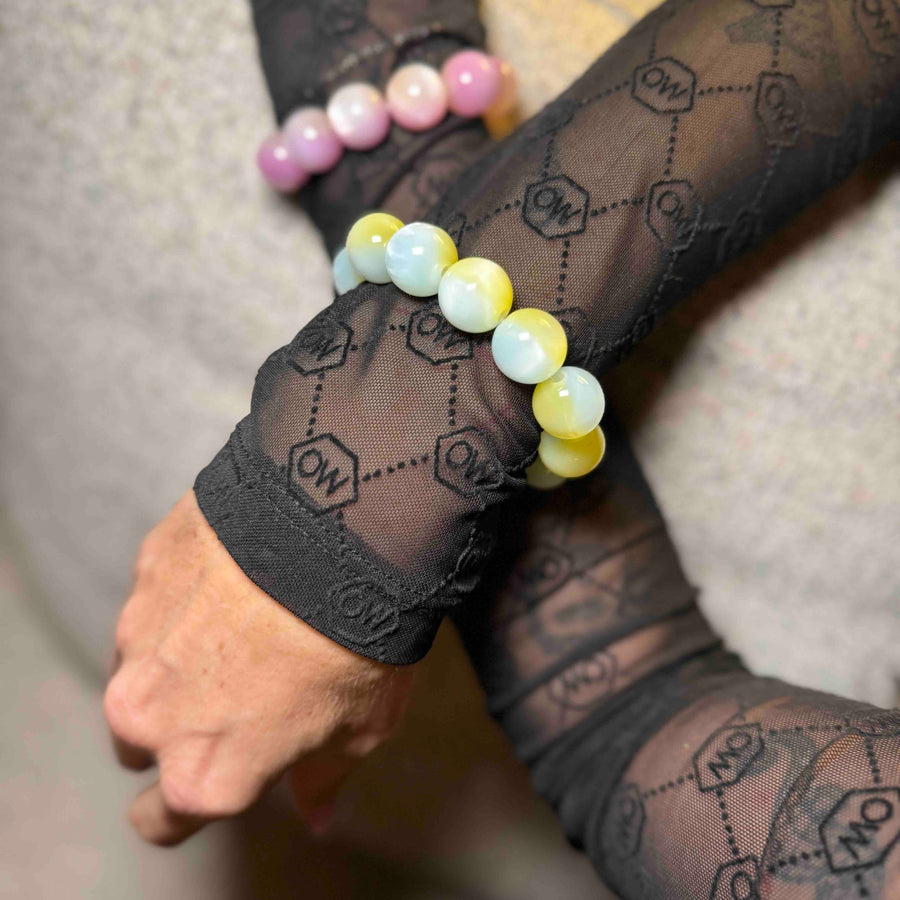 Armbånd - #PastelGlow - Frostet mint grøn & pastel gul - Black Weekend EXCLUSIVE Release. Black Friday 
