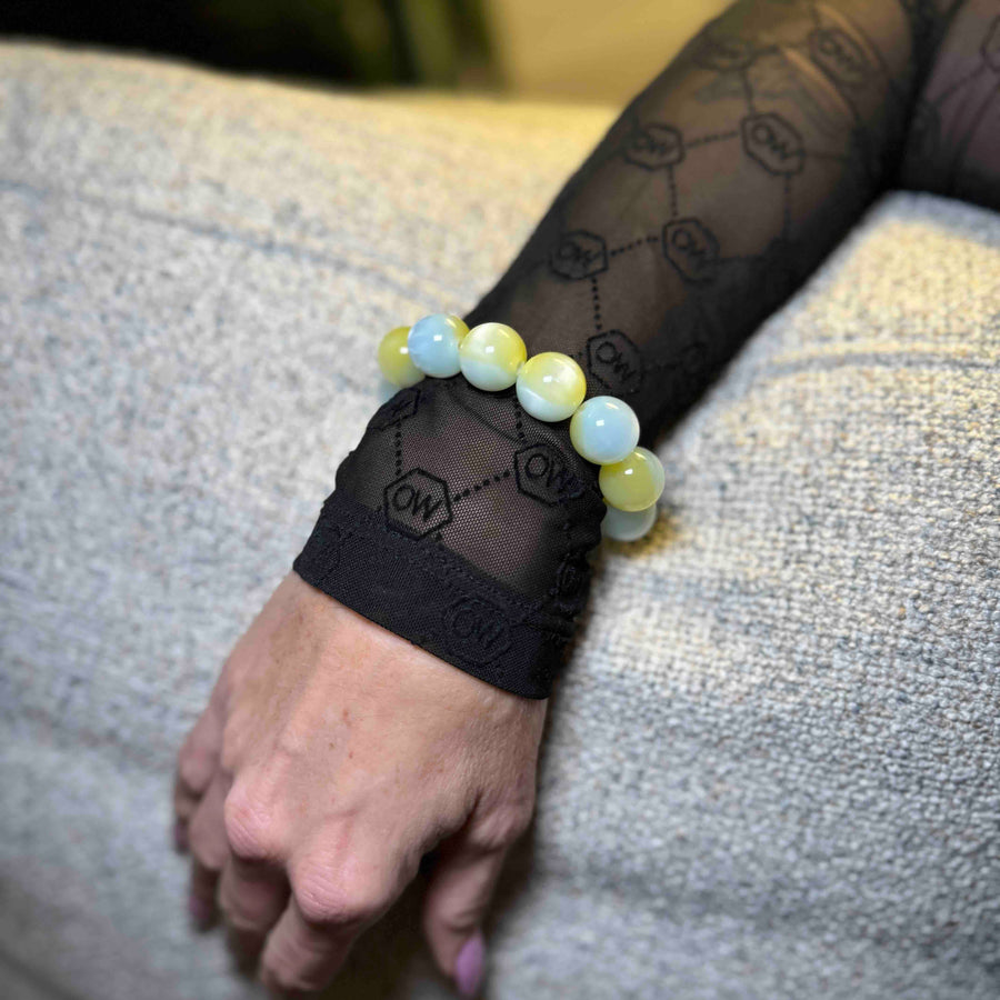 Armbånd - #PastelGlow - Frostet mint grøn & pastel gul - Black Weekend EXCLUSIVE Release. Black Friday. Dropps Selected Szhirley 