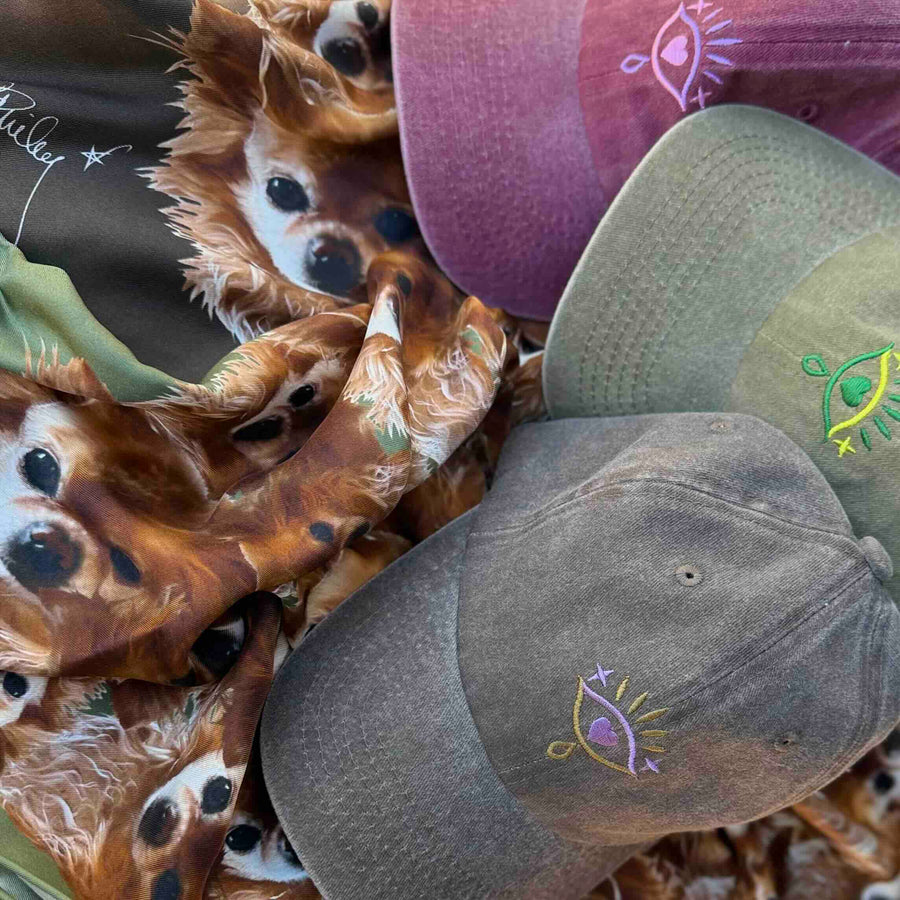 #Johnny - tørklæde i 100 % silke - håndrullet kant - Grøn / army grøn