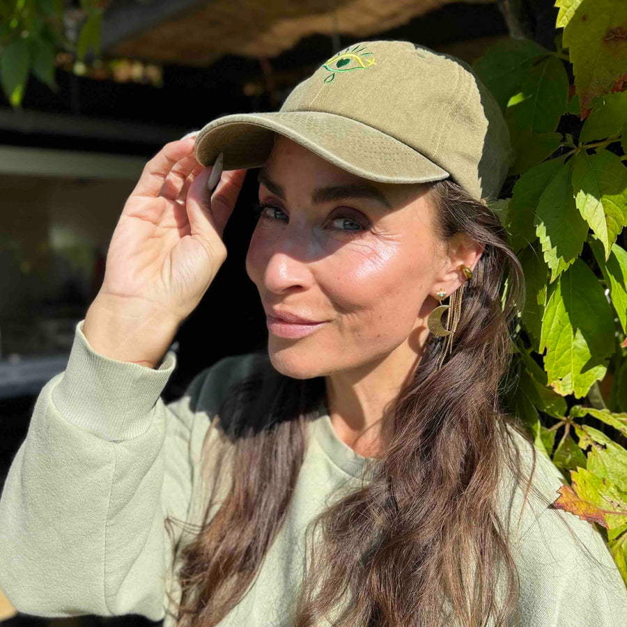 ThirdEye - Cap / Kasket - Camo grøn. Dropps By Szhirley. Dansk design af Szhirley. One size 