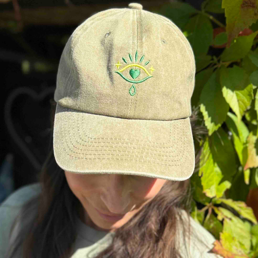 ThirdEye - Cap / Kasket - Camo grøn. Dropps By Szhirley. Dansk design af Szhirley. One size fits all