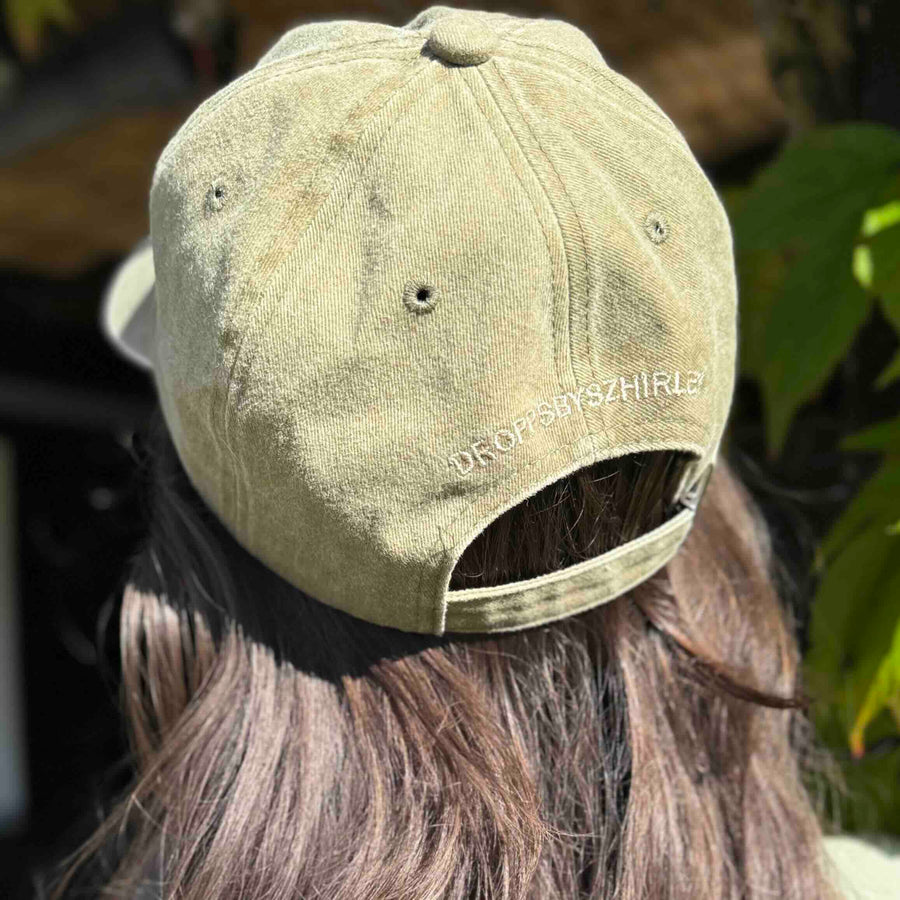 ThirdEye - Cap / Kasket - Camo grøn. Dropps By Szhirley. Dansk design af Szhirley. One size fits all. Efterårs cap. Metal spænde