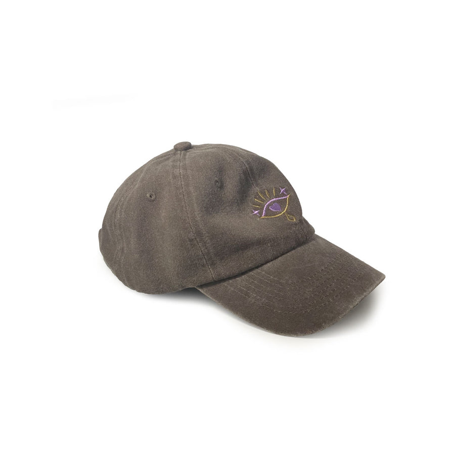 ThirdEye - Cap / Kasket  med øje - Grå brun. Dropps By Szhirley. Dansk design