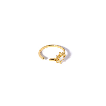 #StarCuff Ørering / Cuff / Fingerringe  - 18 karat forgyldt