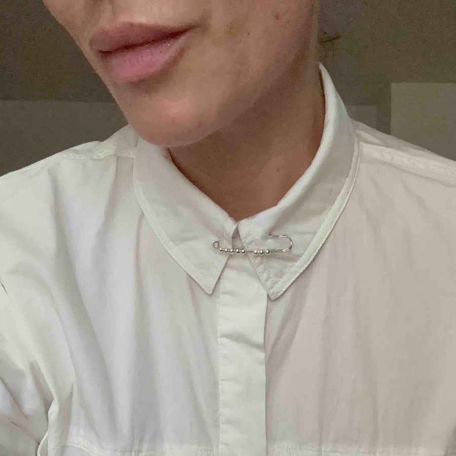 #PinPin Silver - Tøjnål til bukser, kjoler mm. - Forsølvet. Dropps Selected - Håndplukket af Szhirley 