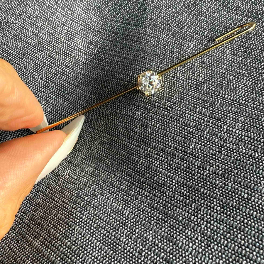 Ørering - #EarSpear Crystal - 18 karat forgyldt Sterling sølv og zirkoner. Dropps Selected Szhirley