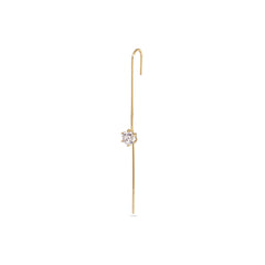 Ørering - #EarSpear Crystal - 18 karat forgyldt Sterling sølv og zirkoner. Dropps Selected. Håndplukket af Szhirley. Statement smykke