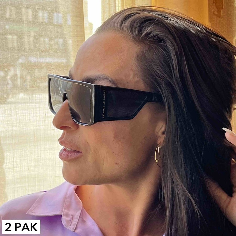 #FineSmoke - Sort solbrille 2 pak - Køb 2 solbriller - SPAR 99 KR !. Designet af Szhirley. Dansk design