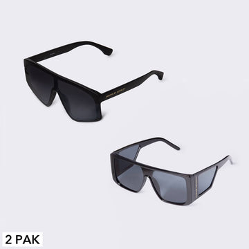 #FineSmoke - Sort solbrille 2 pak - Køb 2 solbriller - SPAR 99 KR !. Designet af Szhirley
