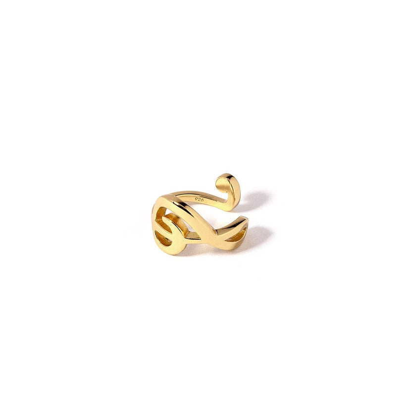 Cuff / Ørering - #InKey - Onesize regulerbar størrelse - 18 karat forgyldt Sterling sølv