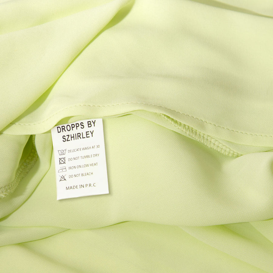 Breeze - Lemon / lime sommer farvet Kimono - One Size. Dansk tøjdesign af Szhirley. 