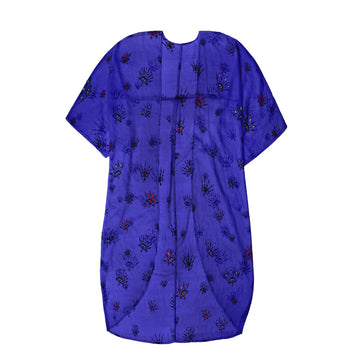 Breeze - mørkeblå Kimono med øje mønster i farver - One Size. Dropps By Szhirley. Designet af Szhirley 