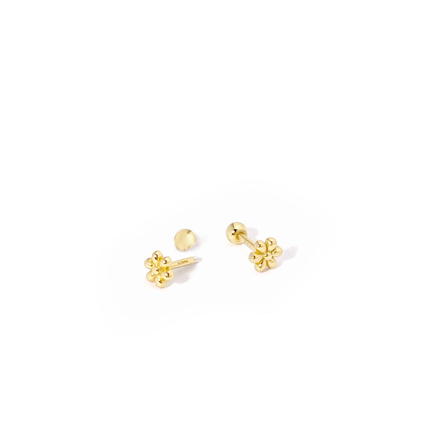 Marguerit øreringe sæt - #MiniDaisy- 18 Karat forgyldt Sterling - Roundbacks. Dropps By Szhirley. Håndplukket af Szhirley. Danske smykker