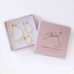 Gavesæt - #Pearlyswirly 18 Karat Forgyldt Og Ferskvandsperler 3 X Øreringe Spar 74 5 Kr.!