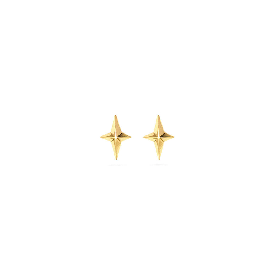 #StarStruck - Stjerne øreringe sæt / par - 18 Karat forgyldt. Designet af Szhirley. Nordstjerne øreringe. Dansk design
