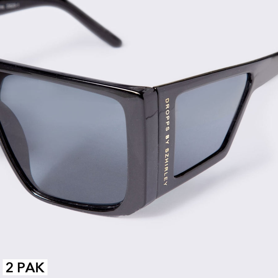 #FineSmoke - Sort solbrille 2 pak - Køb 2 solbriller - SPAR 99 KR !. Designet af Szhirley. Dansk design. Eksklusive solbriller