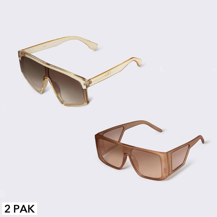 #ThatHoney - Honningfarvet / karamel farvet solbrille 2 pak - Køb 2 solbriller - SPAR 99 KR !