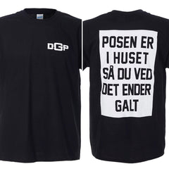 Den Gale Pose sort t-shirt officielt merchandise Posen er i huset