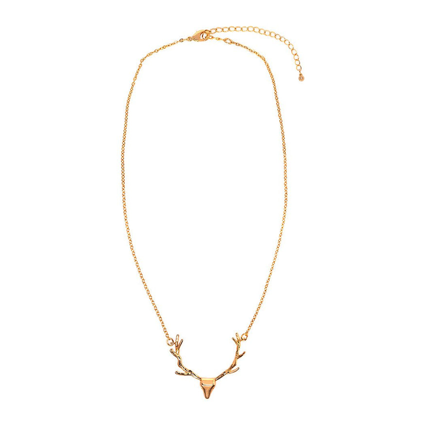 #Dearest halskæde - jule halskæde med gevir i 18 Karat forgyldt messing.