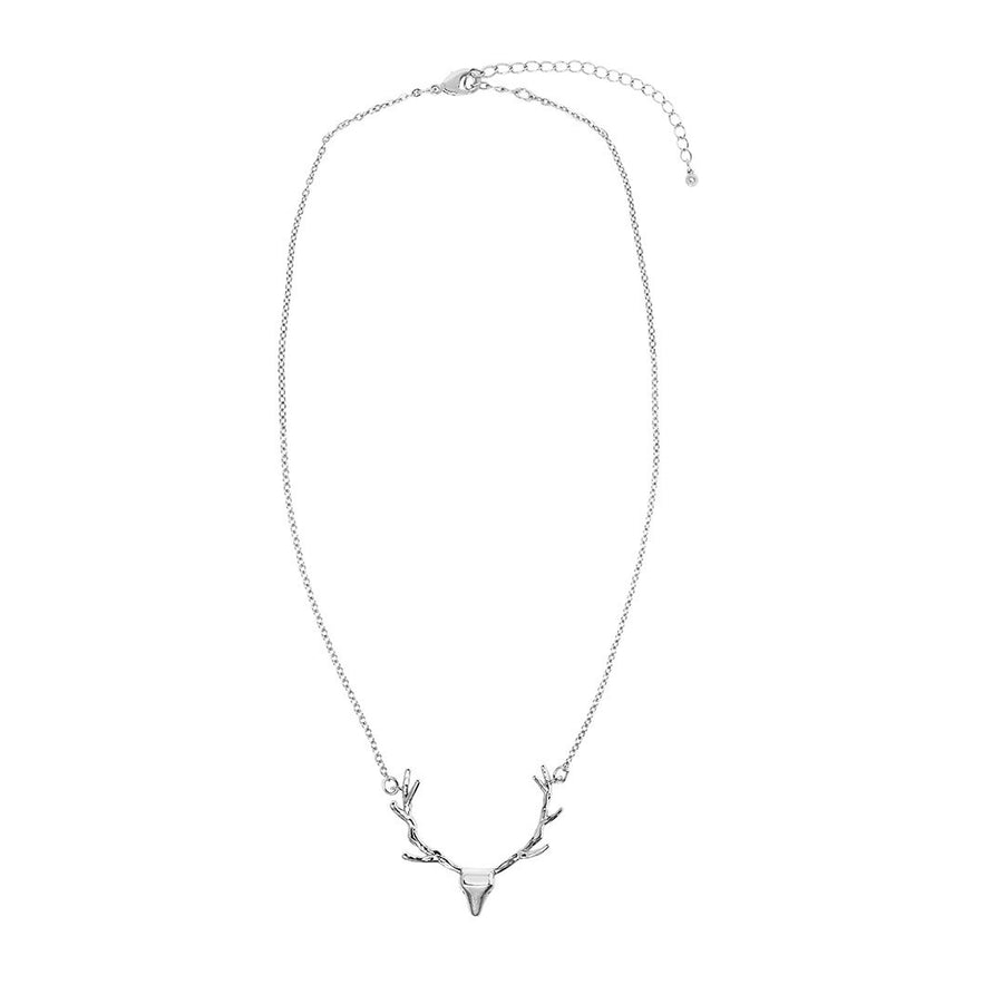 #Dearest halskæde - jule halskæde med gevir forsølvet messing. Dropps Selected smykker håndplukket af Szhirley