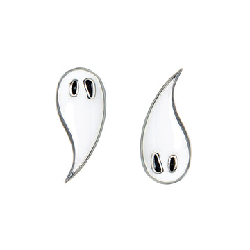 Boo Halloween øreringe i Sterling sølv designet af Szhirley
