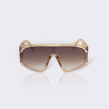 #Honey - solbriller karamel / honningfarvet stel med røget / brune brilleglas Designet af Szhirley