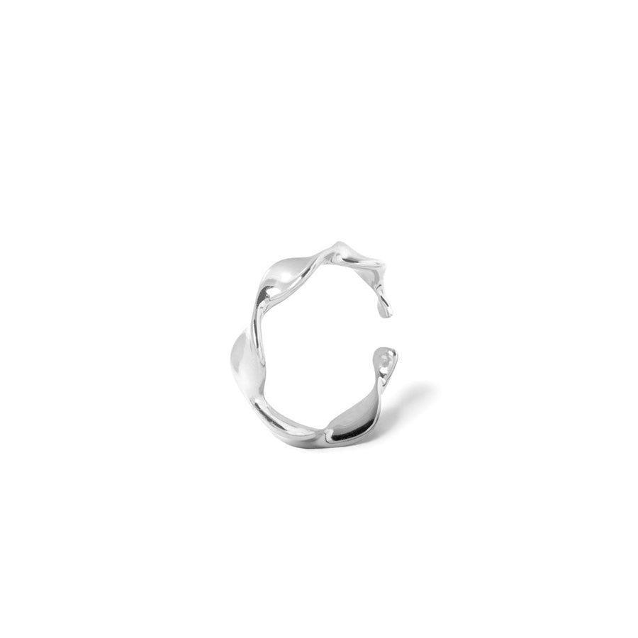 Curly fingerring / Cuff - onesize - regulerbar størrelse - Sterling sølv. Håndplukket af Szhirley