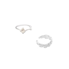 #FeatherRomance Øreringe / Fingerring - Sterling sølv designet af Szhirley. #FeatherRomance Øreringe / Earcuffs - 2 pak - Sterling sølv - SPAR 49 KR. Tilbud på cuffs 2-pak