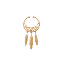 StarChaser XL Ørering / Earcuff - 18 karat guldbelagt messing med zirkon Dropps By Szhirley