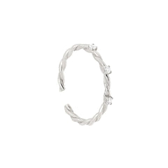 #Twisty Statement XL Ørering i Sterling sølv designet af Szhirley